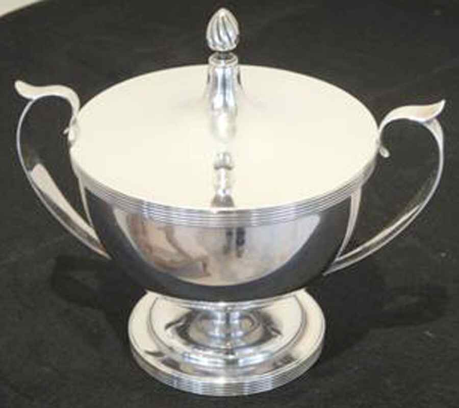 260 (Sterling, Hollowware) Sugar Bowl & Lid by GOODNOW & JENKS-1