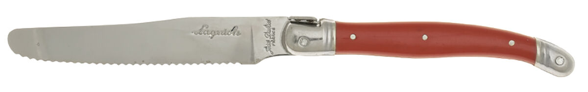Laguiole-Red (Stainless) New French Hollow Knife by Jean Dubost (France)-1