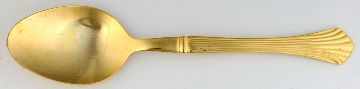 JPF14 (Gold Electroplate) Place/Oval Soup Spoon by Jcpenney-1