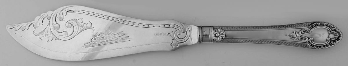 J5S2 Individual Fish Knife with Silverplate Blade by John Sherwood & Sons-1