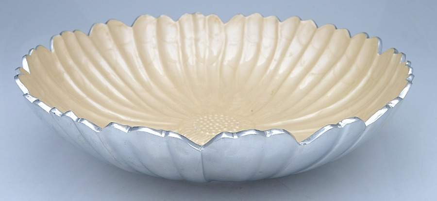 Classic-Snow (Aluminum, Hollowware) 15" Round Bowl by Julia Knight-1
