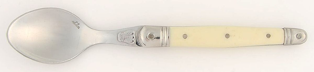 Laguiole-Antique White (Stainless Teaspoon by Jean Dubost (France)-1