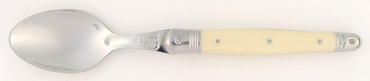 Laguiole-Antique White (Stainless Place/Oval Soup Spoon by Jean Dubost (France)-1