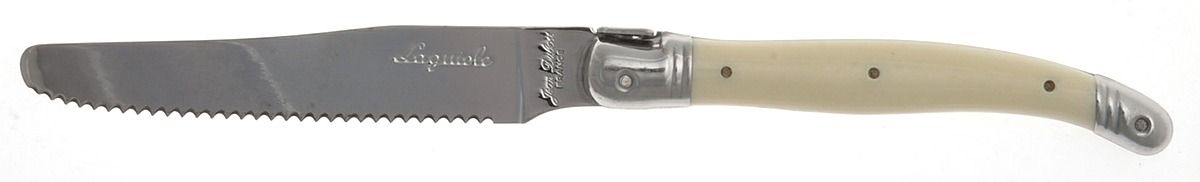 Laguiole-Antique White (Stainless New French Hollow Knife by Jean Dubost (France)-1