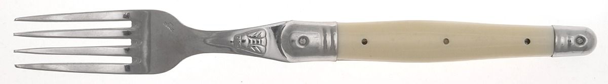 Laguiole-Antique White (Stainless Fork by Jean Dubost (France)-1