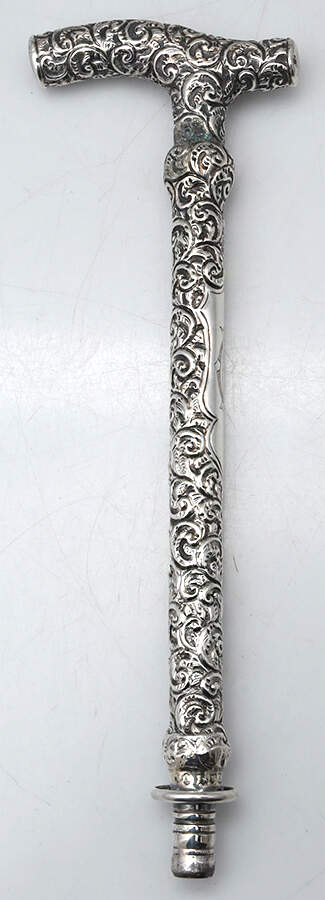 JH61 (Sterling, Hollowware) Handle for Walking Stick/Cane by Jonathan Howell-1