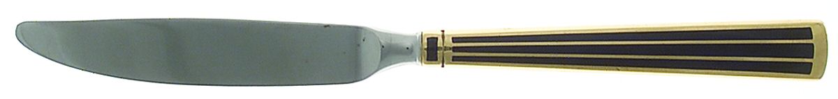 Cloisonne Embassy (Stainless-Cobalt-Gold) Modern Hollow Knife by Kirk Stieff-1
