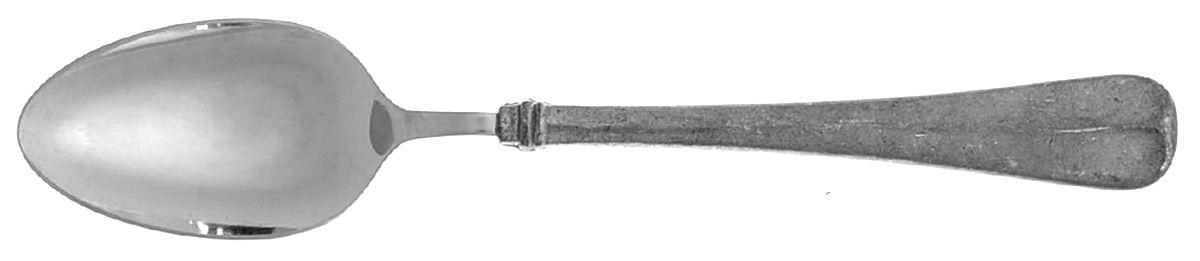 Fairfield (Pewter-Glossy Finish) Place/Oval Soup Spoon by Kirk Stieff-1