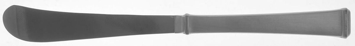 Farmington (Pewter, Satin) Butter Spreader Hollow Hdl-Paddle/Stainless Blade by Kirk Stieff-1