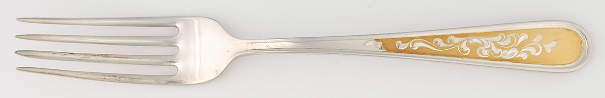 Golden Calvert-Engraved (Sterling, 1982) Fork by Kirk Stieff-1