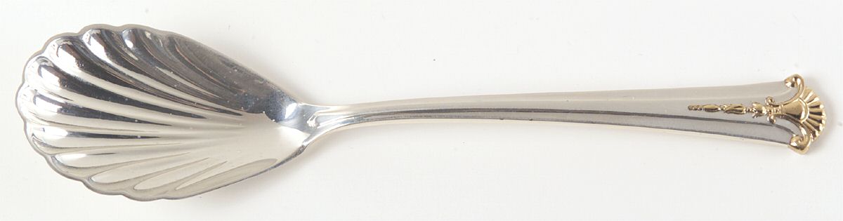 Golden Severn-Worthington (Sterling, 1990) Sugar Shell Spoon by Kirk Stieff-1