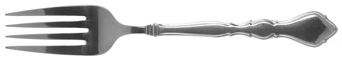 Litchfield (Pewter, Satin Handle, Glossy Bowl) Individual Salad Fork by Kirk Stieff-1