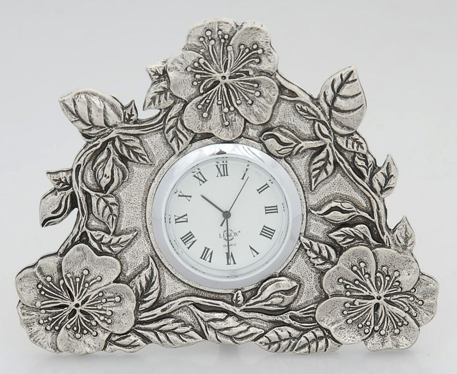 Pewter Clocks Clock by Kirk Stieff-1