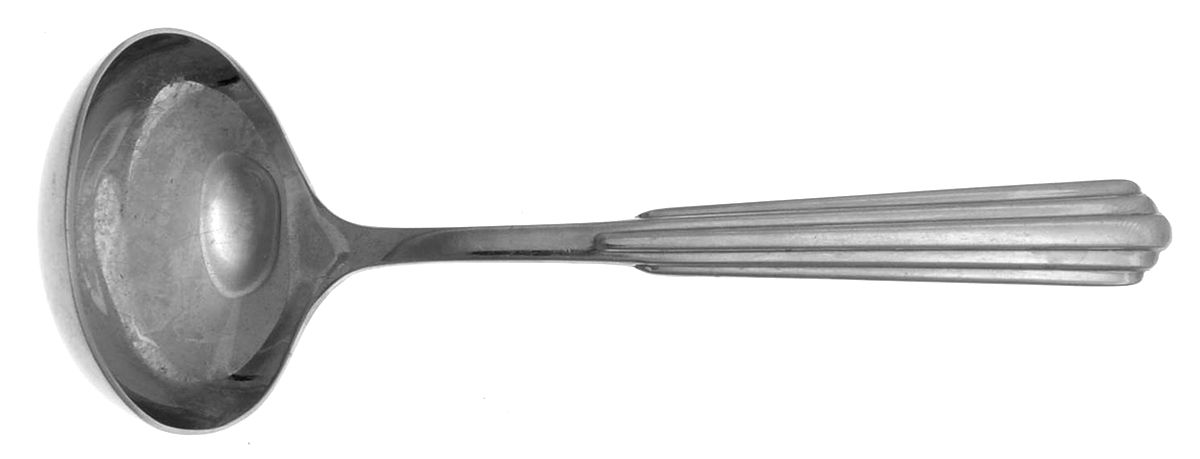 Parallel (Stainless) Solid Gravy Ladle by Kirk Stieff-1