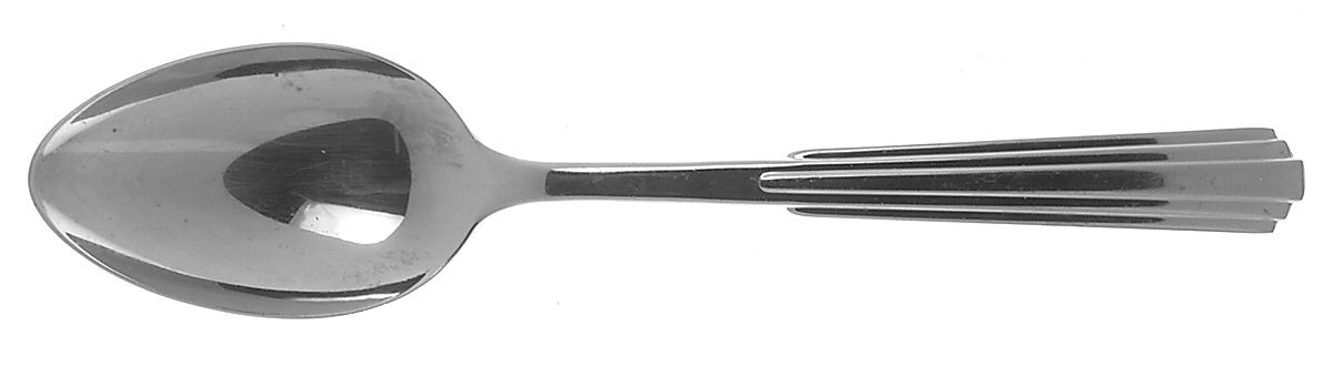 Parallel (Stainless) Tablespoon (Serving Spoon) by Kirk Stieff-1