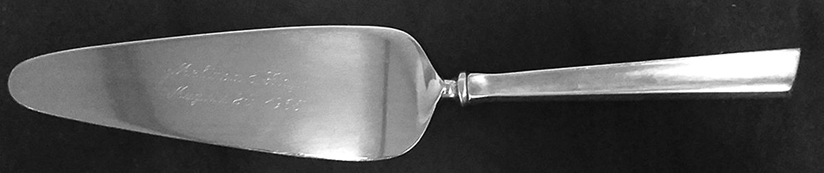 Personna (Sterling, 1959, No Monograms, Glossy) Pie Server with Stainless Blade by Kirk Stieff-1