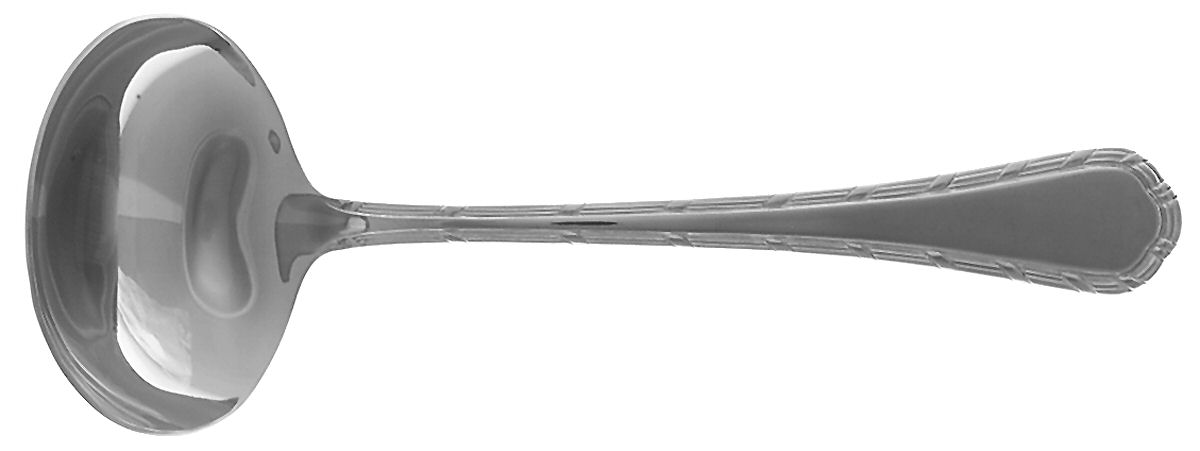 Ribbon Reed (Stainless) Solid Gravy Ladle by Kirk Stieff-1