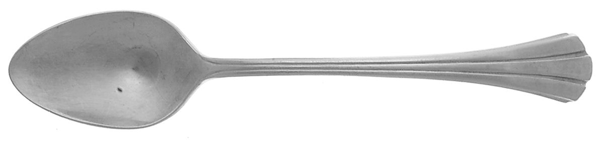 Satin Flutes (Stainless) Place/Oval Soup Spoon by Kirk Stieff-1