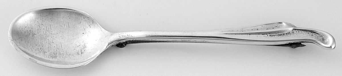Silver Surf (Sterling, 1956) Lapel Pin by Kirk Stieff-1