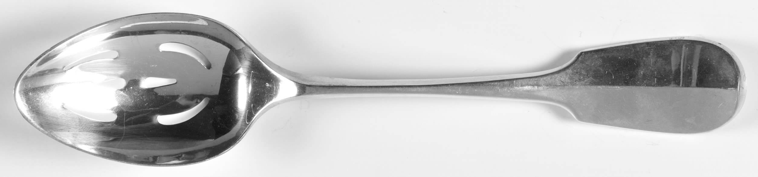 Smithsonian (Sterling, 1977) Pierced Tablespoon (Serving Spoon) by Kirk Stieff-1