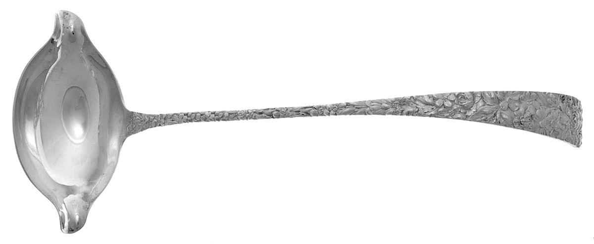 Stieff Rose (Sterling, 1892, No Monograms) Punch Ladle Solid Piece by Kirk Stieff-1