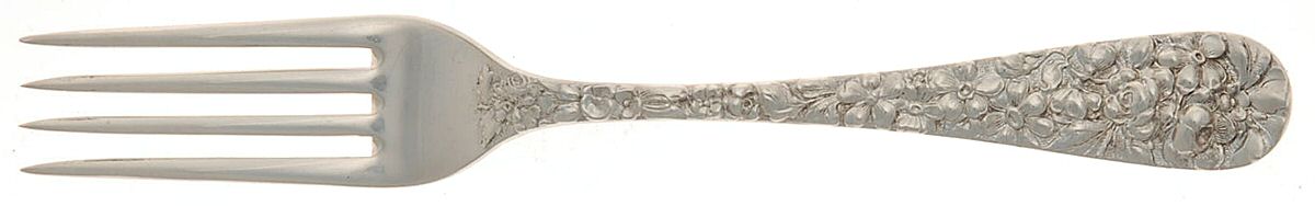 Stieff Rose (Sterling, 1892, No Monograms) Youth Fork by Kirk Stieff-1