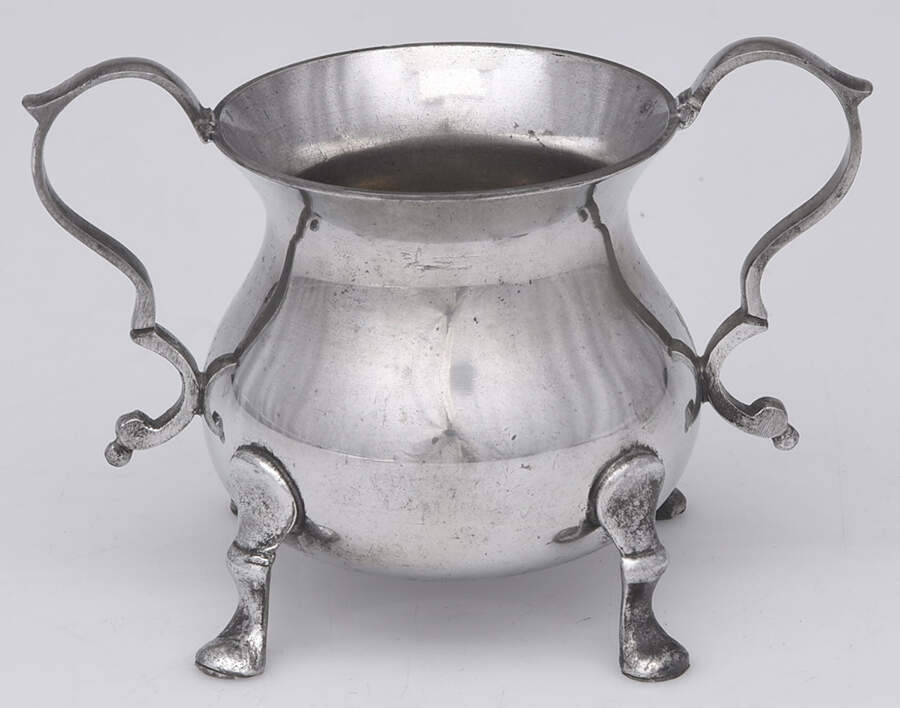 Williamsburg (Pewter, Hollowware) Mini Open Sugar Bowl by Kirk Stieff-1