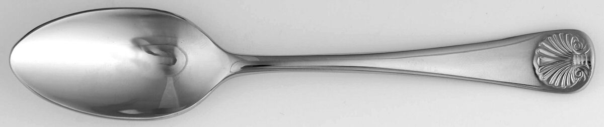 Williamsburg Royal Shell (Stainless) Demitasse Spoon by Kirk Stieff-1