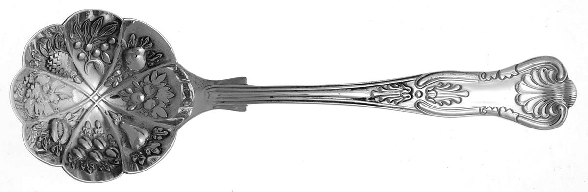 Kings (Silverplate) Solid Bon Bon Spoon by Kirk & Matz-1