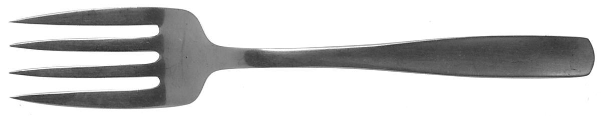 Dream (Stainless) Medium Solid Cold Meat Serving Fork by Krusius-1