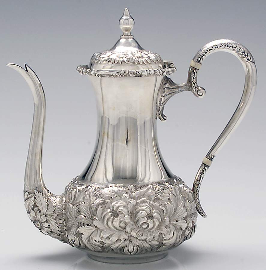 Stieff Rose (Sterling, 1892, Hollowware) Mini Coffee Pot by Kirk Stieff-1