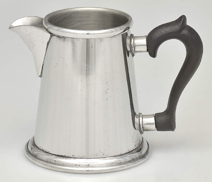 Colonial (Pewter, Hollowware) Creamer with Black Handle by Kirk Stieff-1