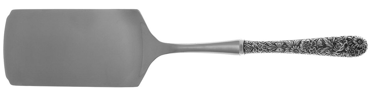 Repousse (Sterling, 1924, S.Kirk & Son, Inc.) Lasagna Server with Stainless Blade HC by Kirk Stieff-1