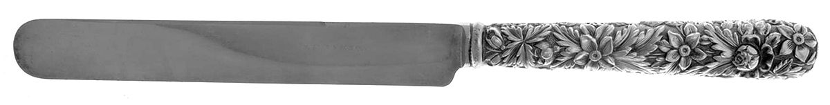 Repousse (Sterling, 1924, S.Kirk & Son, Inc.) Full Repousse Old French Hollow Knife by Kirk Stieff-1