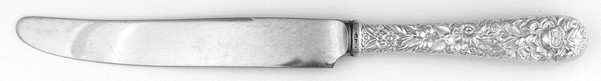 Repousse (Sterling, 1924, S.Kirk & Son, Inc.) New French Hollow Knife by Kirk Stieff-1