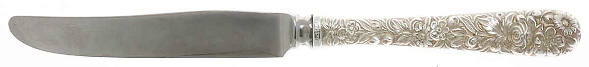Repousse (Sterling, 1924, S.Kirk & Son, Inc.) Hollow Handle Youth Knife by Kirk Stieff-1