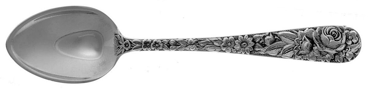 Repousse (Sterling, 1924, S.Kirk & Son, Inc.) Demitasse Spoon by Kirk Stieff-1