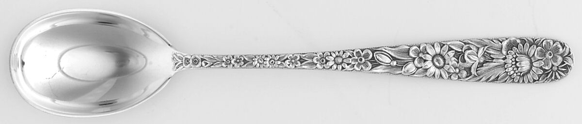 Repousse (Sterling, 1924, S.Kirk & Son, Inc.) Egg Spoon by Kirk Stieff-1