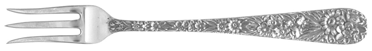 Repousse (Sterling, 1924, S.Kirk & Son, Inc.) Cocktail/Seafood Fork by Kirk Stieff-1