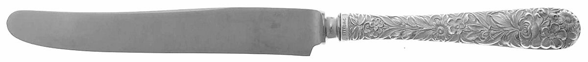 Repousse (Sterling, 1924, S.Kirk & Son, Inc.) Hollow Handle Youth Knife by Kirk Stieff-1