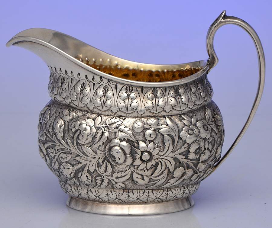 KIJ1 (Sterling, Hollowware) Creamer by Kidney & Johnson-1