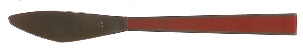 Exklusiv-Red (Stainless) Modern Solid Knife by Klee Blatt-1