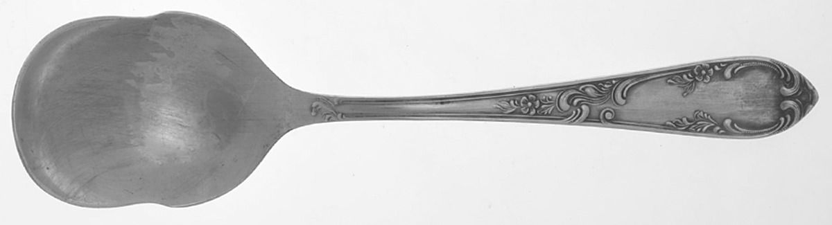 KKM1 (Silverplate) Solid Shell Berry/Casserole Spoon by Karl Kimmel-1