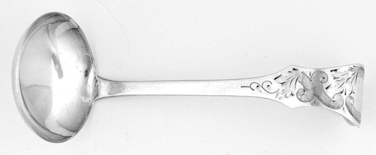 KME1  Solid Piece Cream Ladle by Kramer Silver (German)-1