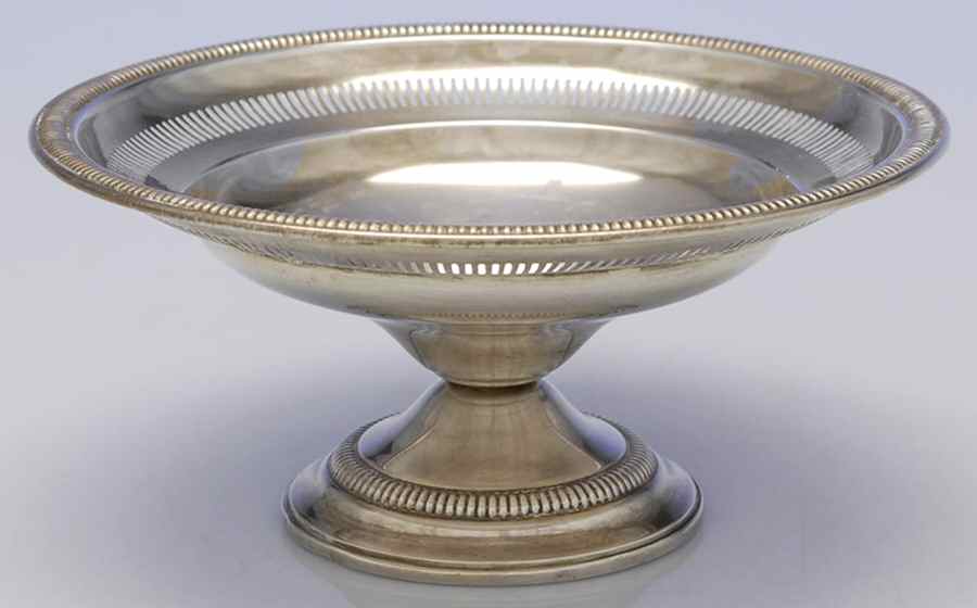 41 (Sterling, Hollowware) Sterling Footed Bon Bon Bowl by Kenilworth Sterling-1
