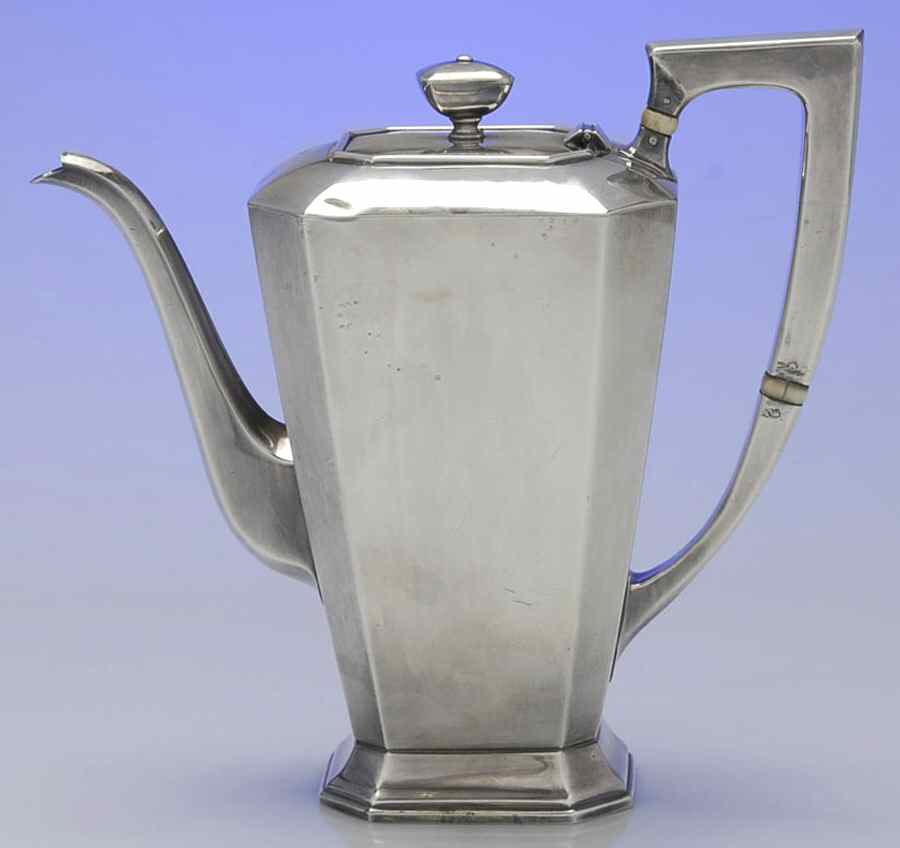 KUY3 (Sterling, Hollowware) Coffee Pot by K. Uyeda-1