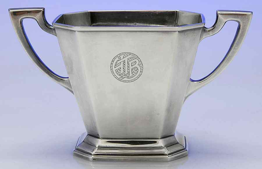 KUY3 (Sterling, Hollowware) Open Sugar Bowl by K. Uyeda-1