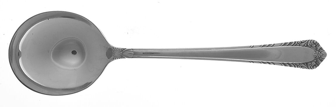 Flair (Silverplate) Round Bowl Soup Spoon (Gumbo) by L & CM Co-1