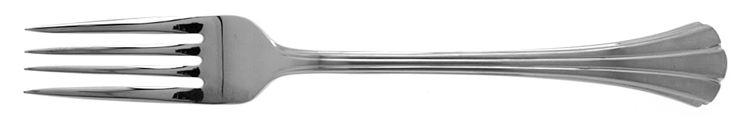 Satin Flutes (Stainless) Fork by Kirk Stieff-1