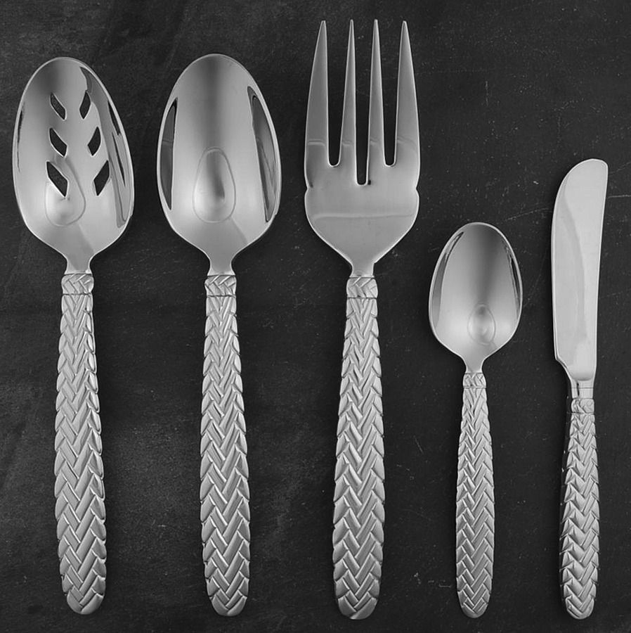 Equestrian Braid (Stainless) 5 Piece Hostess Set by Ralph Lauren Flatware-1